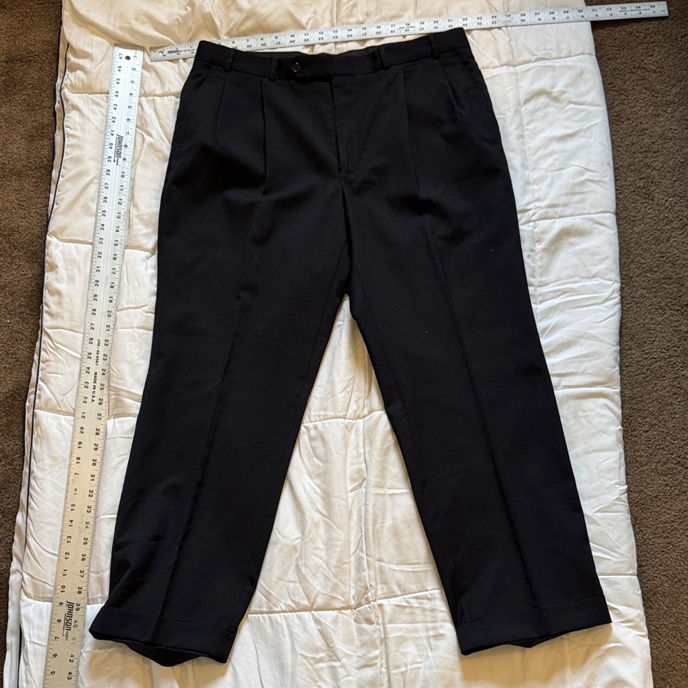 Stafford Classic Black Dress Pants